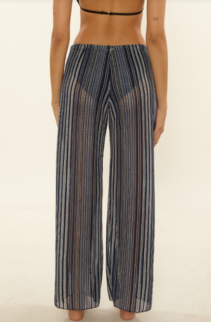 Seaside slit pant lapis-Becca 1051671