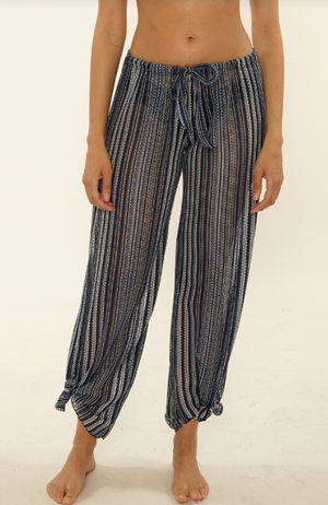 Seaside slit pant lapis-Becca 1051671
