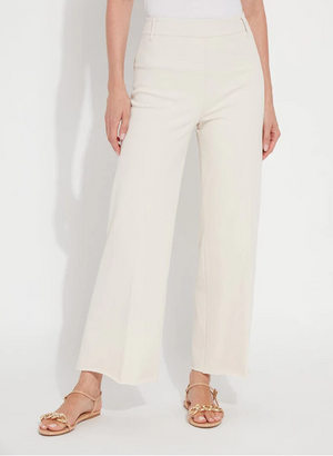 Erin high waist wide leg oat-Lysse 3209
