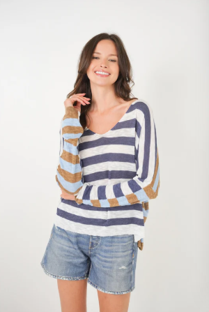 Oceanfront stripe sweater-Stitch Drop 8421041