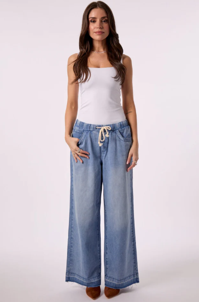 Liv drawstring wide leg-Blue Revival 18496BRS6