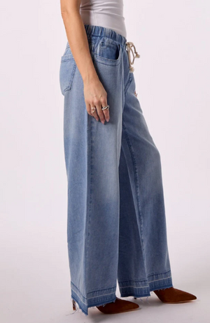 Liv drawstring wide leg-Blue Revival 18496BRS6
