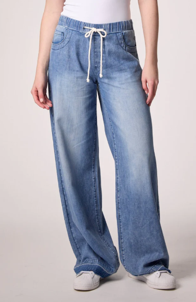 Liv drawstring wide leg-Blue Revival 18496BRS6