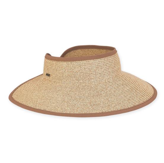 Paperbraid Rollup visor brown 4"-Sun n Sand HH2352