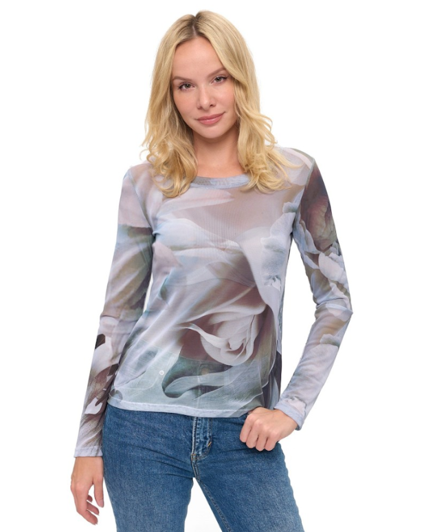 Mesh L/S top-Ariella T1785-P837
