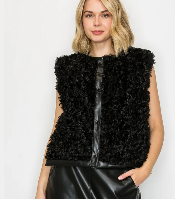 Jacquelina Fur Vest-joh 55795JK
