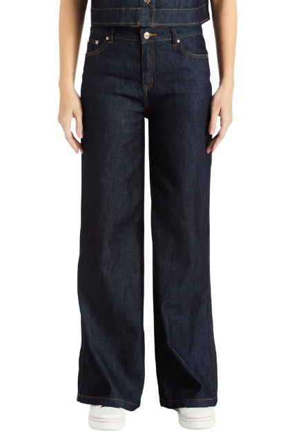 A-line wide leg jean-Tractr 93156-D1zz