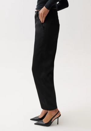 Beau sateen seemed crescent pant-Pistola