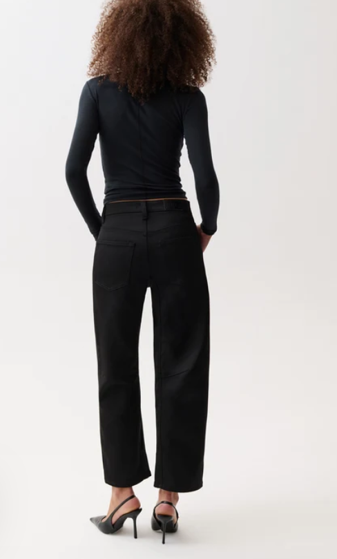 Beau sateen seemed crescent pant-Pistola