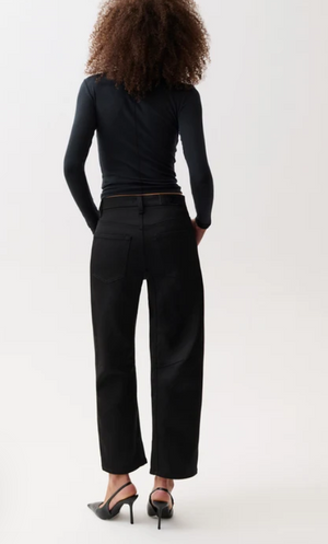 Beau sateen seemed crescent pant-Pistola