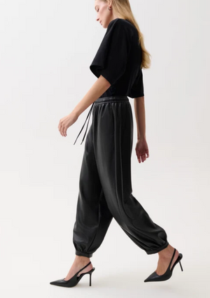 Freya leather pull on Harem pant-Pistola