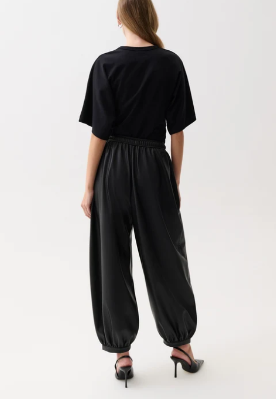 Freya leather pull on Harem pant-Pistola