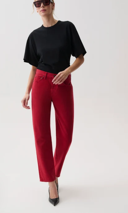 Lexi mid rise bowed straight-Pistola