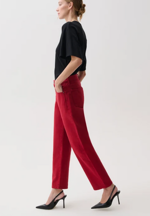 Lexi mid rise bowed straight-Pistola