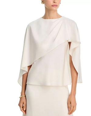 Fiona cape satin top-Lucy Paris T5813