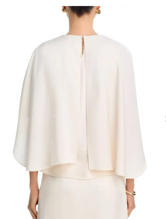 Fiona cape satin top-Lucy Paris T5813