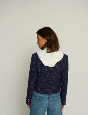 Crop Tweed Dickie Blazer -Central Park West
