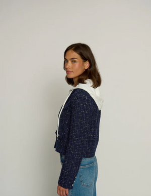 Crop Tweed Dickie Blazer -Central Park West