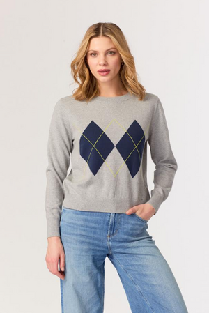 Argyle crew sweater- J. Society 22085