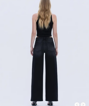 High rise nail head jean-Vervet