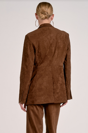 Chocolate blazer-Elan