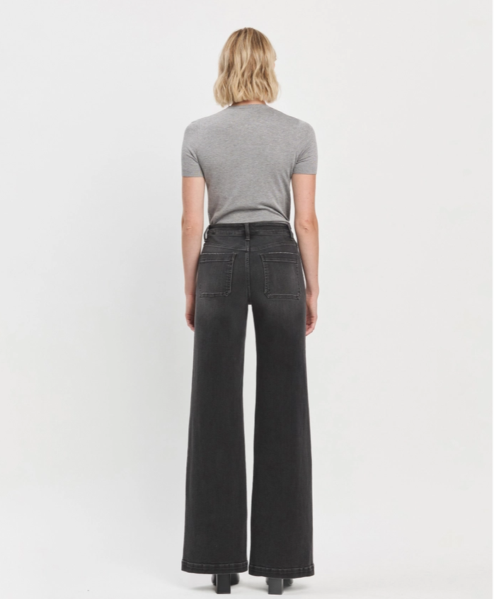 High Rise wide trouser-Vervet T6569