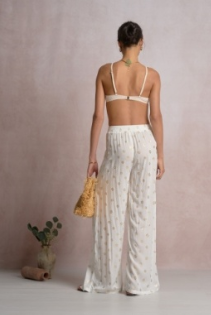 Polka dot cover up pant-Elan rpf2347