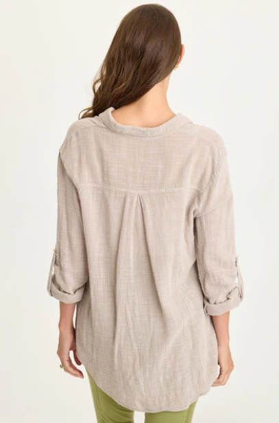 Porter blouse clay-Wearables 13458W