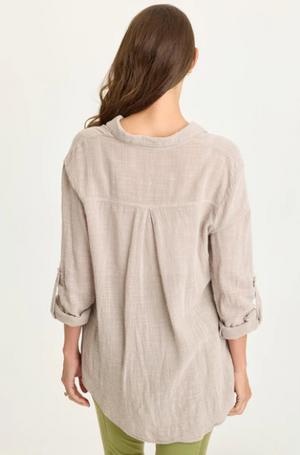 Porter blouse clay-Wearables 13458W