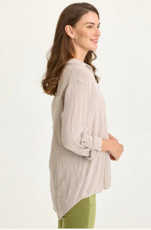 Porter blouse clay-Wearables 13458W
