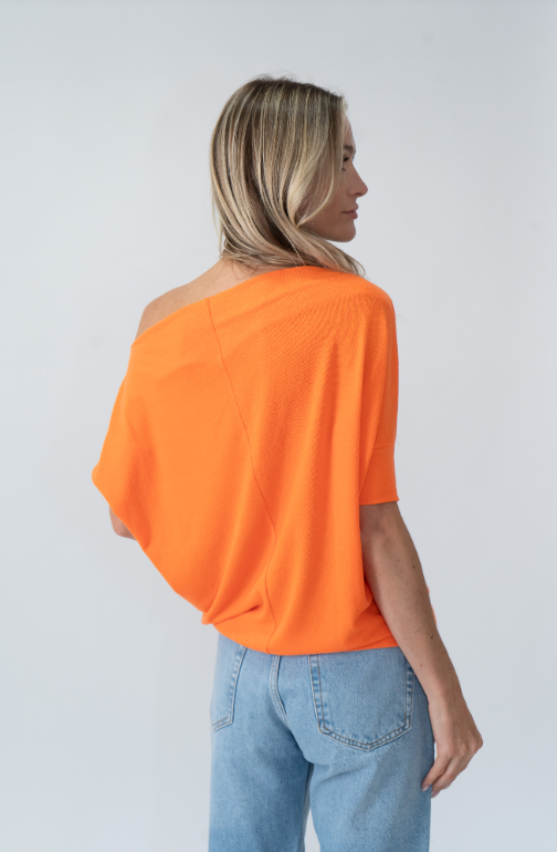 Short sleeve anywhere top orange-Six Fifty Sf3037