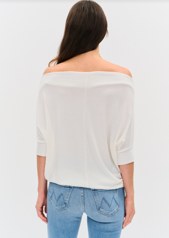 Short sleeve anywhere top Ivory-Six Fifty Sf3037