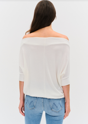 Short sleeve anywhere top Ivory-Six Fifty Sf3037