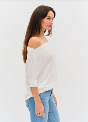 Short sleeve anywhere top Ivory-Six Fifty Sf3037