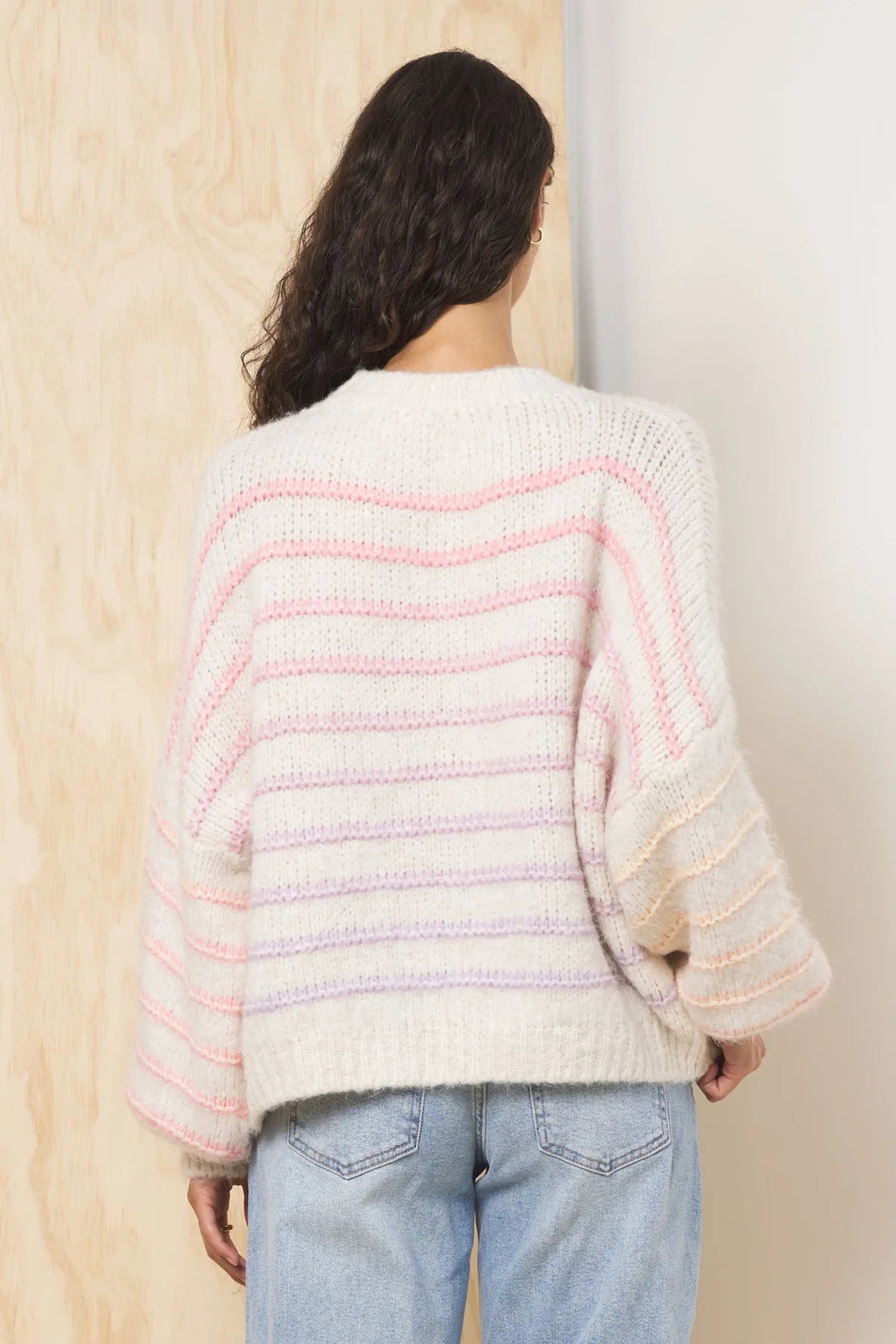 Ombre Striped Sweater - Vintage Havana