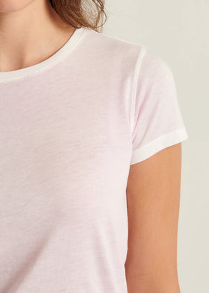 Lightweight Pima Cotton T-Shirt in Sakura - Patrick Assaraf
