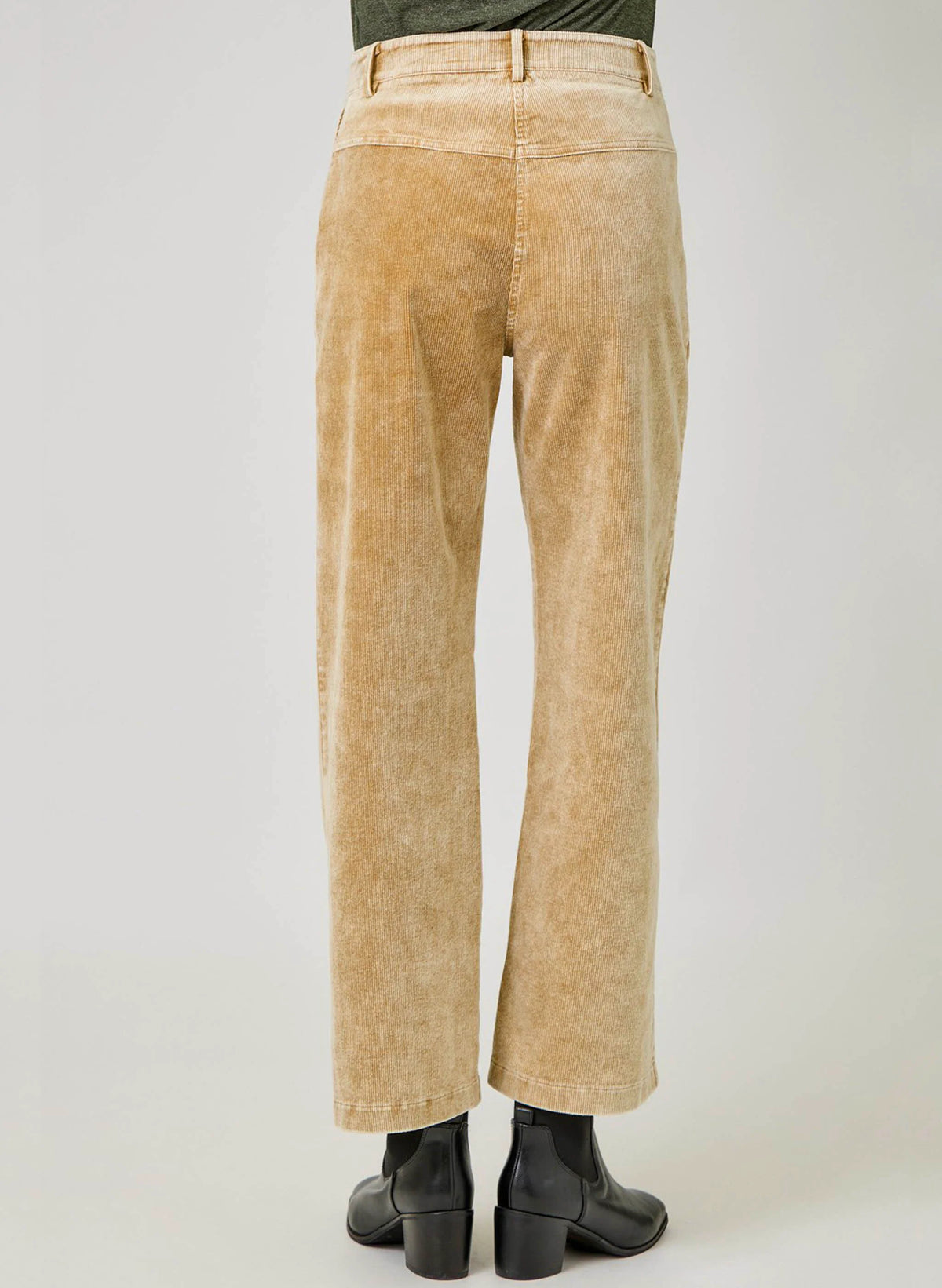 Washed Corduroy Trouser in Latte - Mystree
