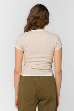 Zaira Sweater in Sandstone - Velvet Heart