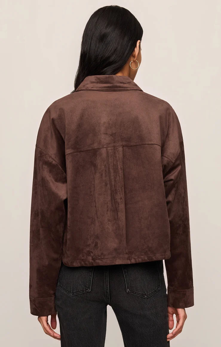 All Day crop Suede Jacket-Z Supply ZJ253339
