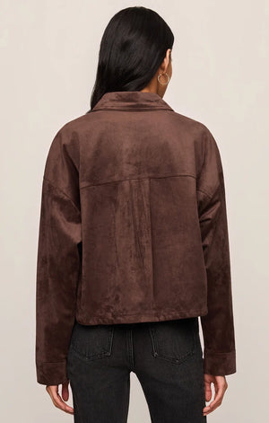 All Day crop Suede Jacket-Z Supply ZJ253339