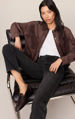 All Day crop Suede Jacket-Z Supply ZJ253339