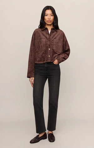 All Day crop Suede Jacket-Z Supply ZJ253339