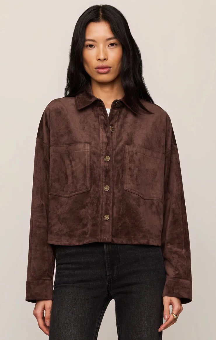 All Day crop Suede Jacket-Z Supply ZJ253339