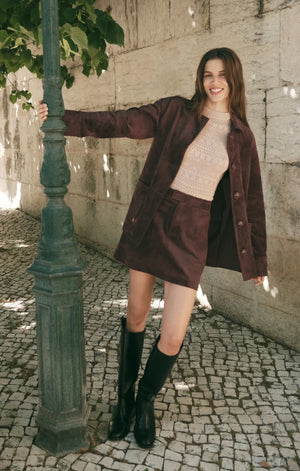 Perri Suede Mini Skirt-ZSupply ZK263360