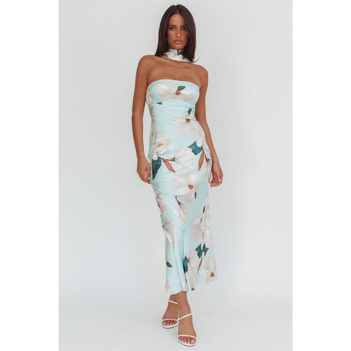 Halter Floral Maxi-One and Only Collective CM6375DB08
