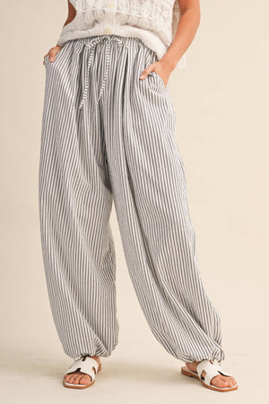 Striped Balloon Pant-Klesis  IP1494