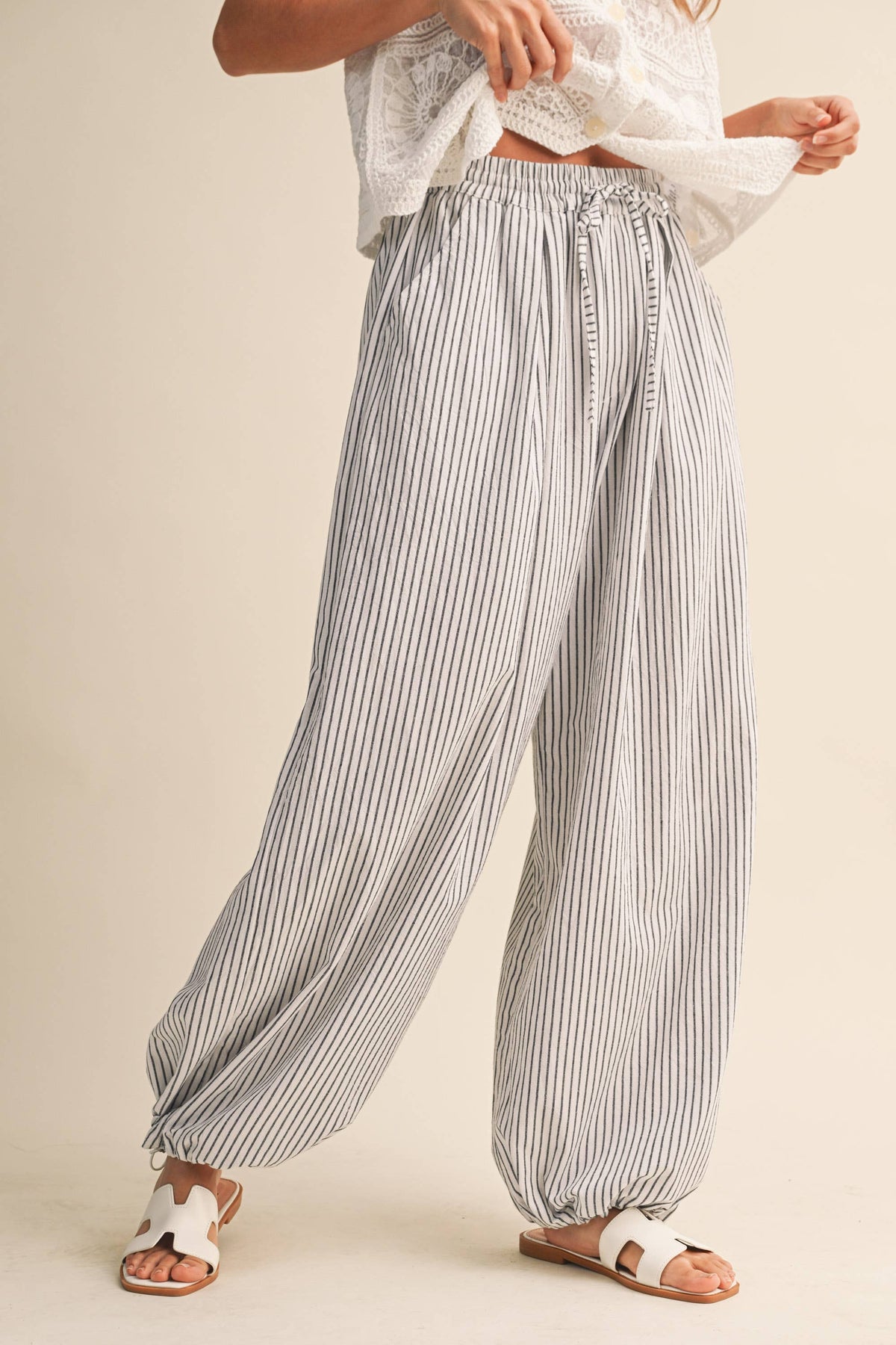 Striped Balloon Pant-Klesis  IP1494