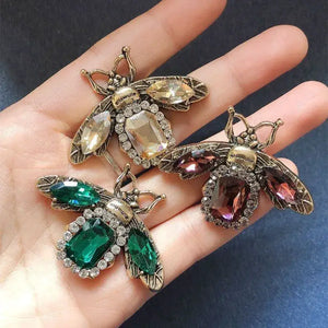 Vintage Glam Bee Brooch-Magnifique Hearts
