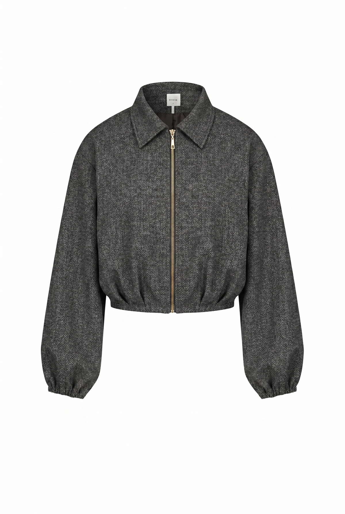 Draped Twill Jacket-RIVIR JI080