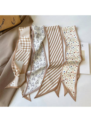 Modern Pattern Mix Skinny Scarf
